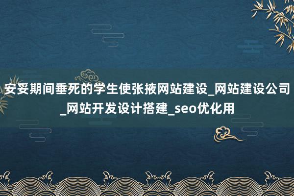 安妥期间垂死的学生使张掖网站建设_网站建设公司_网站开发设计搭建_seo优化用